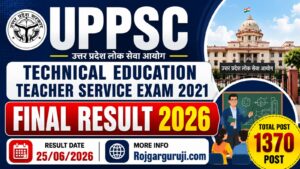 UPPSC Technical Education 2021 Final Result 