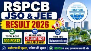 RSPCB JSO & JEE Result 2026 Declared