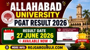 Allahabad University PGAT Result 2026 Released