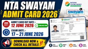NTA SWAYAM Admit Card 2026