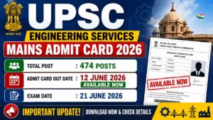 UPSC ESE Mains Admit Card 2026
