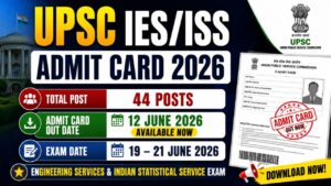 UPSC IES ISS Admit Card 2026