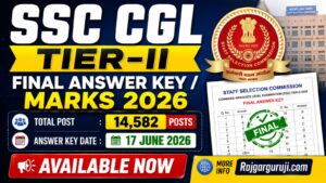SSC CGL Tier-II Final Answer Key & Marks 2026