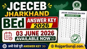 Jharkhand BEd Answer Key 2026