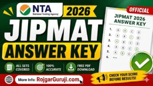 NTA JIPMAT Answer Key 2026