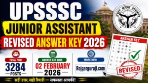 UPSSSC Junior Assistant Revised Answer Key 2026