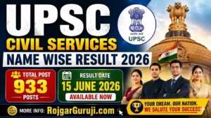 UPSC Civil Services Prelims Result 2026