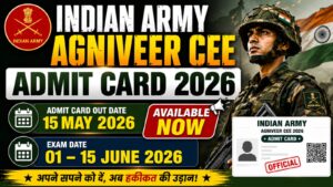 Indian Army Agniveer CEE Hall Ticket 2026