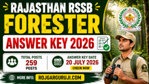 Rajasthan RSSB Forester Answer Key 2026
