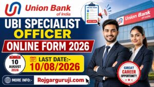Union Bank of India UBI Specialist Officer Online Form 2026