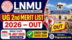 LNMU UG 2nd Merit List 2026 