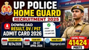 UP Police Home Guard DV Admit Card 2026