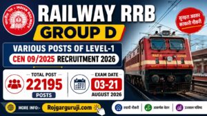 Railway RRB Group D CEN 09/2025 Exam Date