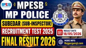 MP Police SI, Subedar Final Result 2026