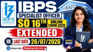IBPS SO XVI Online Form 2026 (Extended)