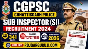 CGPSC Police SI Admit Card 2024 