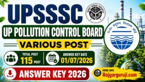 UPSSSC PCB Various Post Answer Key 2026 Out