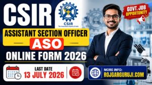 CSIR ASO Recruitment 2026 Apply Online
