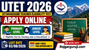 Uttarakhand UTET Online Form 2026