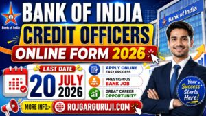 Bank of India Credit Officer Recruitment 2026