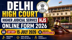 Delhi High Court HJS Recruitment 2026