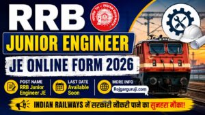 RRB JE Recruitment 2026 Apply Online