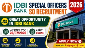 IDBI Bank SO Online Form 2026 