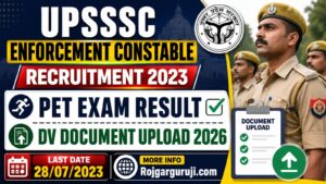 UPSSSC Enforcement Constable Recruitment 2023
