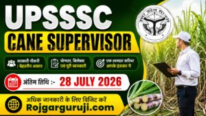 UPSSSC Cane Supervisor Recruitment 2026