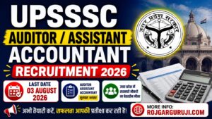 UPSSSC Auditor Recruitment 2026 Apply Online