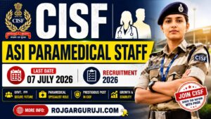CISF ASI Paramedical Recruitment 2026