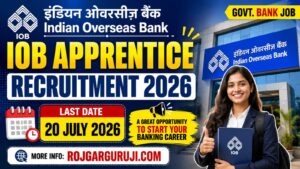 Indian Overseas Bank IOB Apprentice Online Form 2026